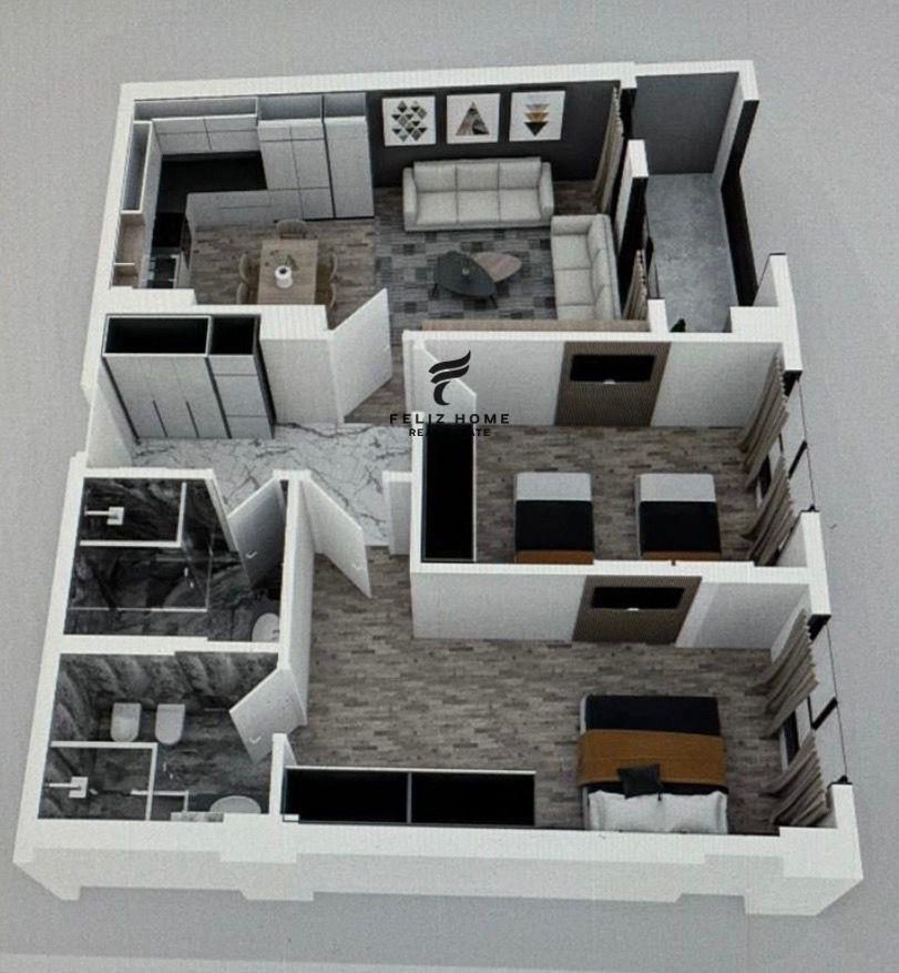 SHITET APARTAMENT 2+1 ISH STACIONI I TRENIT 191.000 EURO – Tiranë