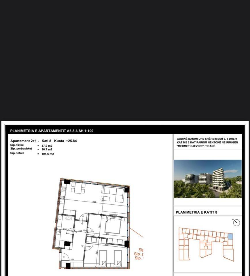 SHITET APARTAMENT 2+1 PASKUQAN 120.300 EURO – Tiranë