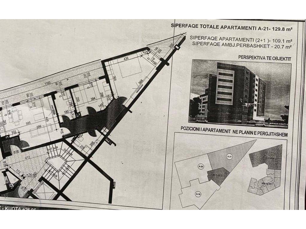 Shitet Apartament 2+1+2 prane hotel Roland te Unaza e Re – Tiranë - 1