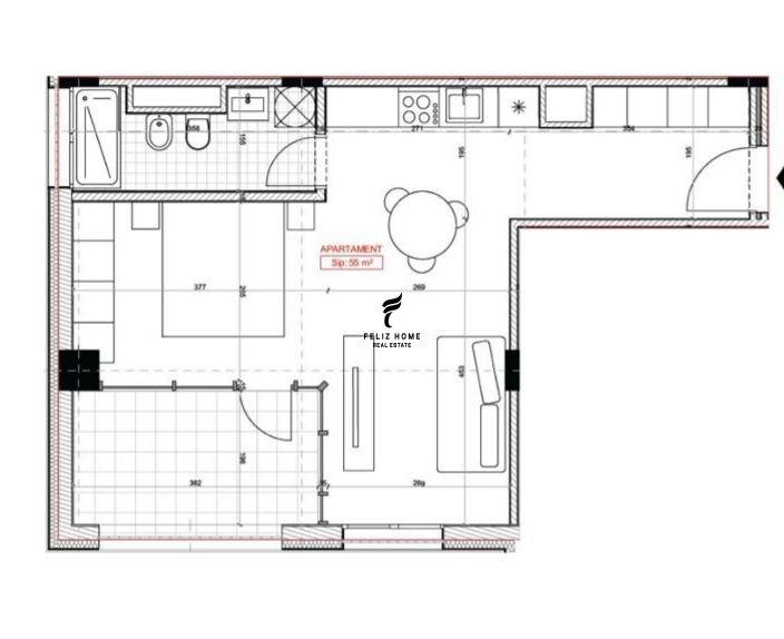 SHITET APARTAMENT 1+1 ASTIR 9.000.000 LEKE FH-73601 – Tiranë