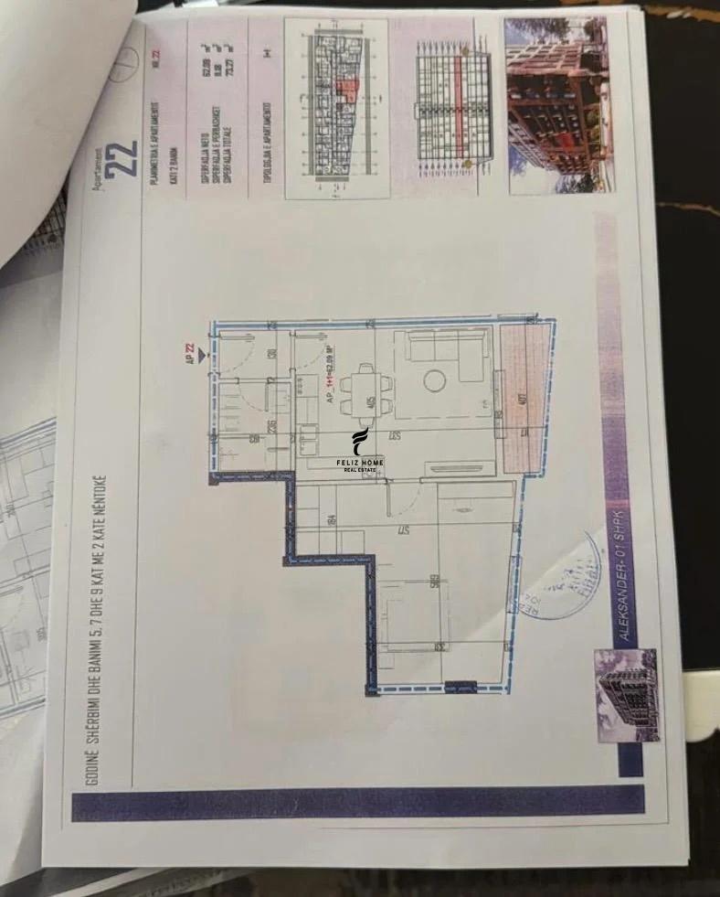 SHITET APARTAMENT 1+1 INSTITUT 62.500 EURO FH-94140 – Tiranë - 1