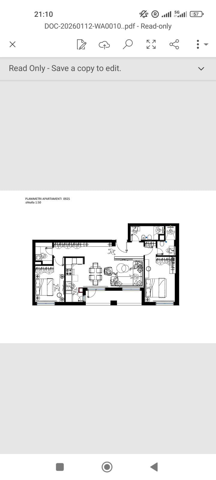 SHITET APARTAMENT 2+1 FRESK 16.385.000 LEKE – Tiranë