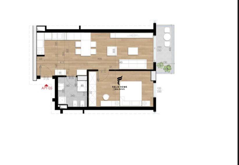 SHITET APARTAMENT 1+1 ISH FUSHA E AVIACIONIT 127.000 EURO FH – Tiranë