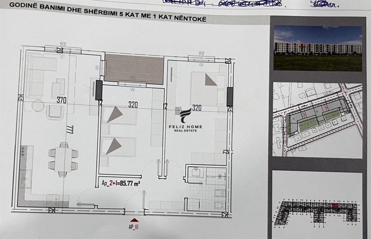 SHITET APARTAMENT 2+1 KAMEZ 75.600 EURO – Tiranë