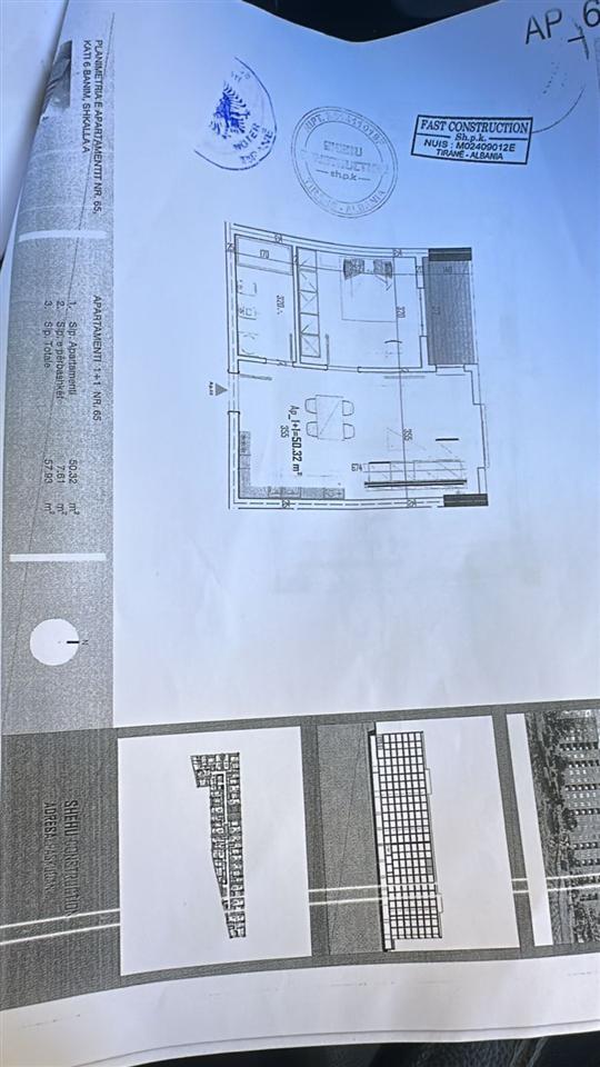 SHITET APARTAMENT 1+1 PASKUQAN 75.000 EURO – Tiranë