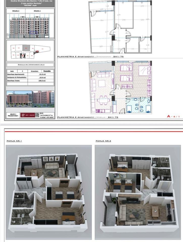 SHITET APARTAMENT 2+1 BULEVARDI RI 195.000 EURO – Tiranë
