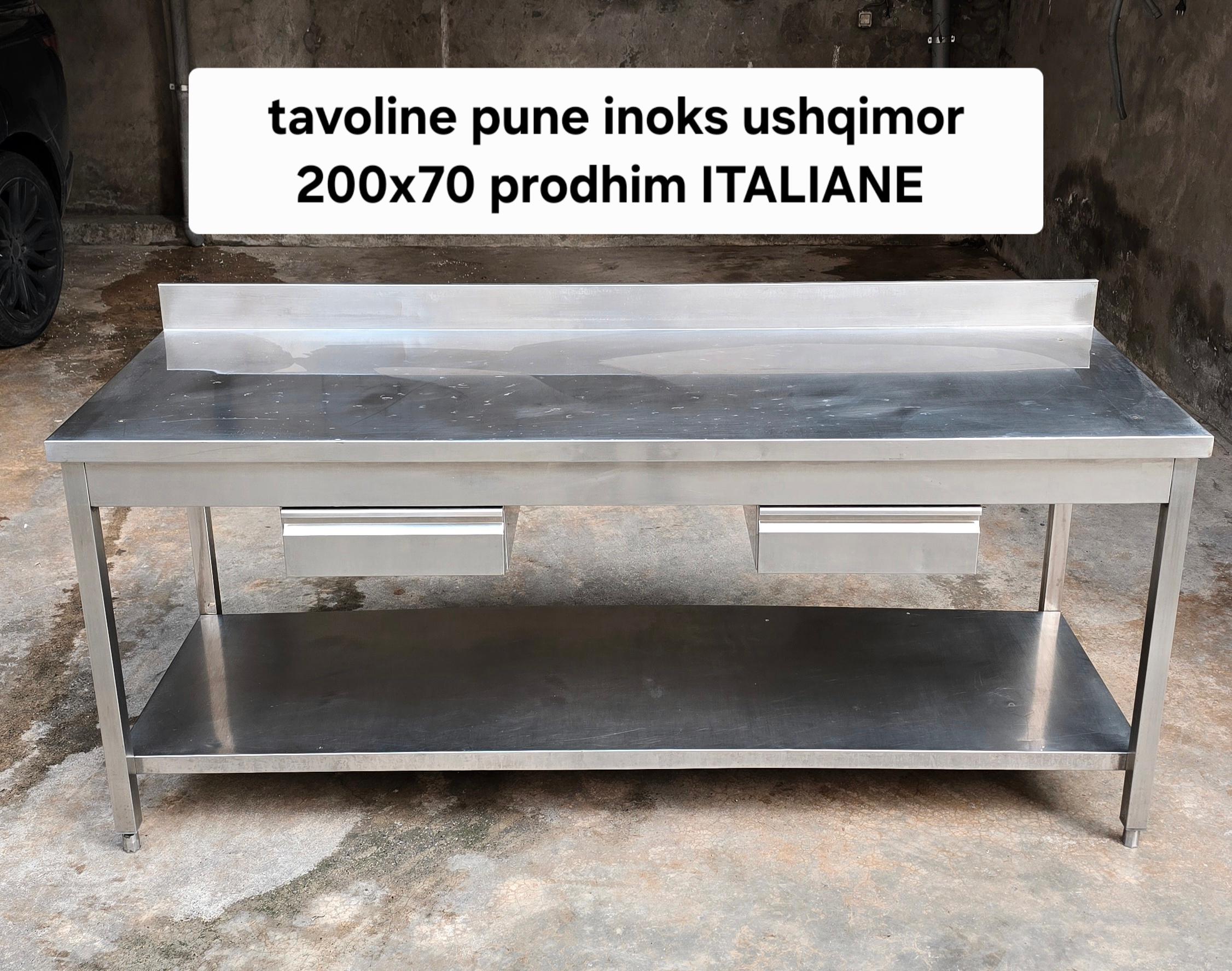 👉TAVOLINE INOKS USHQIMOR ITALIANE 200×70!!! – Durrës