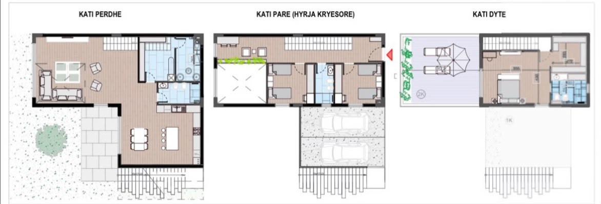 VILË 3-KATËSHE SHITJE, TËRFILI RESIDENCE,LIQENI I FARKES – Tiranë