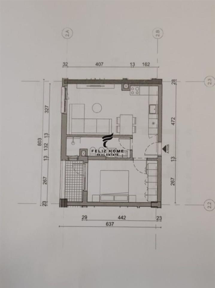 SHITET APARTAMENT 1+1 FRESK 73.000 EURO – Tiranë