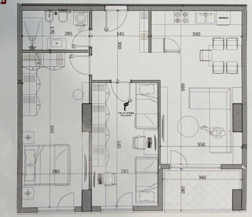 SHITET APARTAMENT 2+1 KAMEZ 8.300.000 LEKE FH-70437 – Tiranë - 1