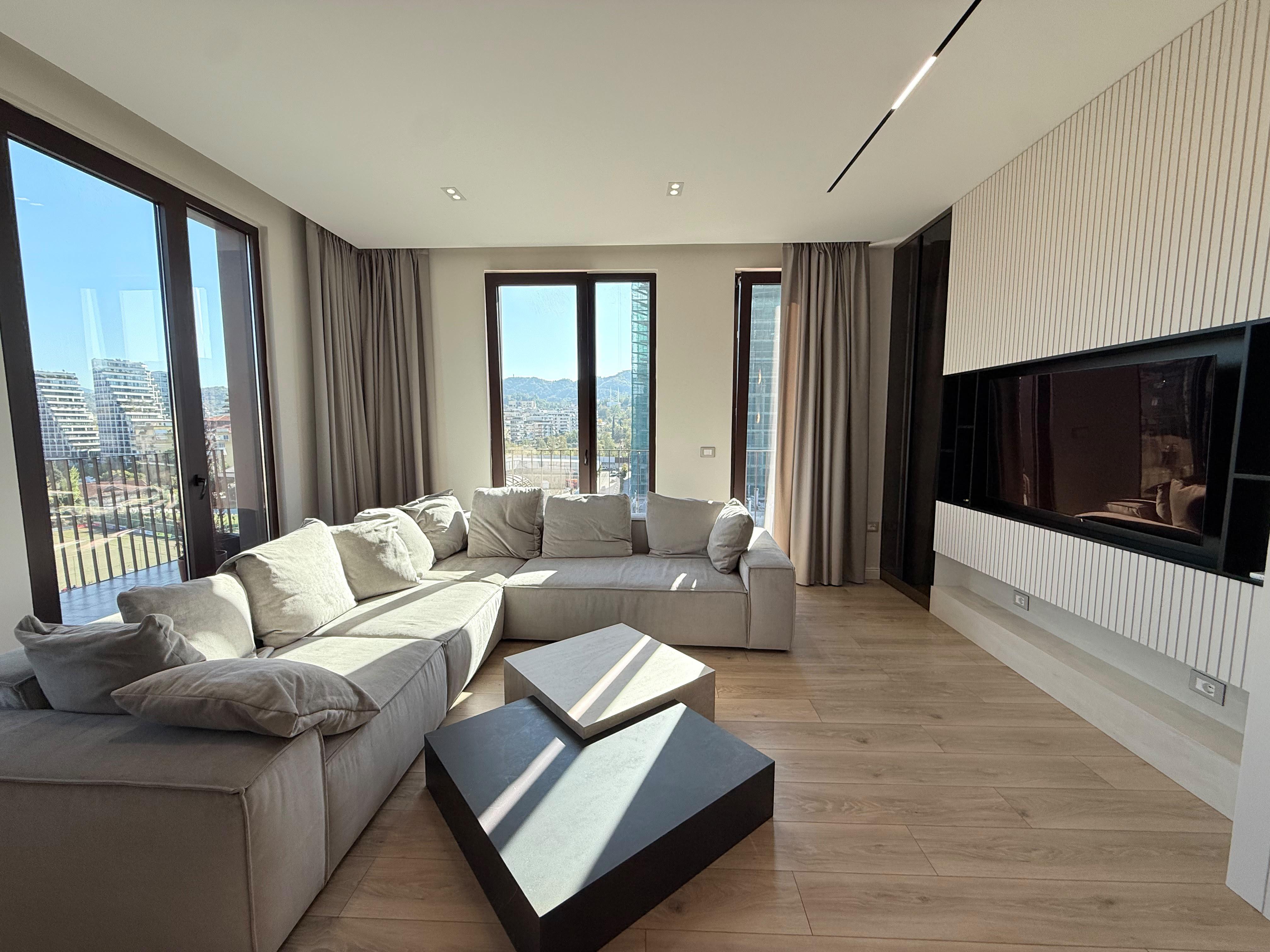 APARTAMENT premium 3+1+2 me post parkimi per qera tek Altana – Tiranë - 1