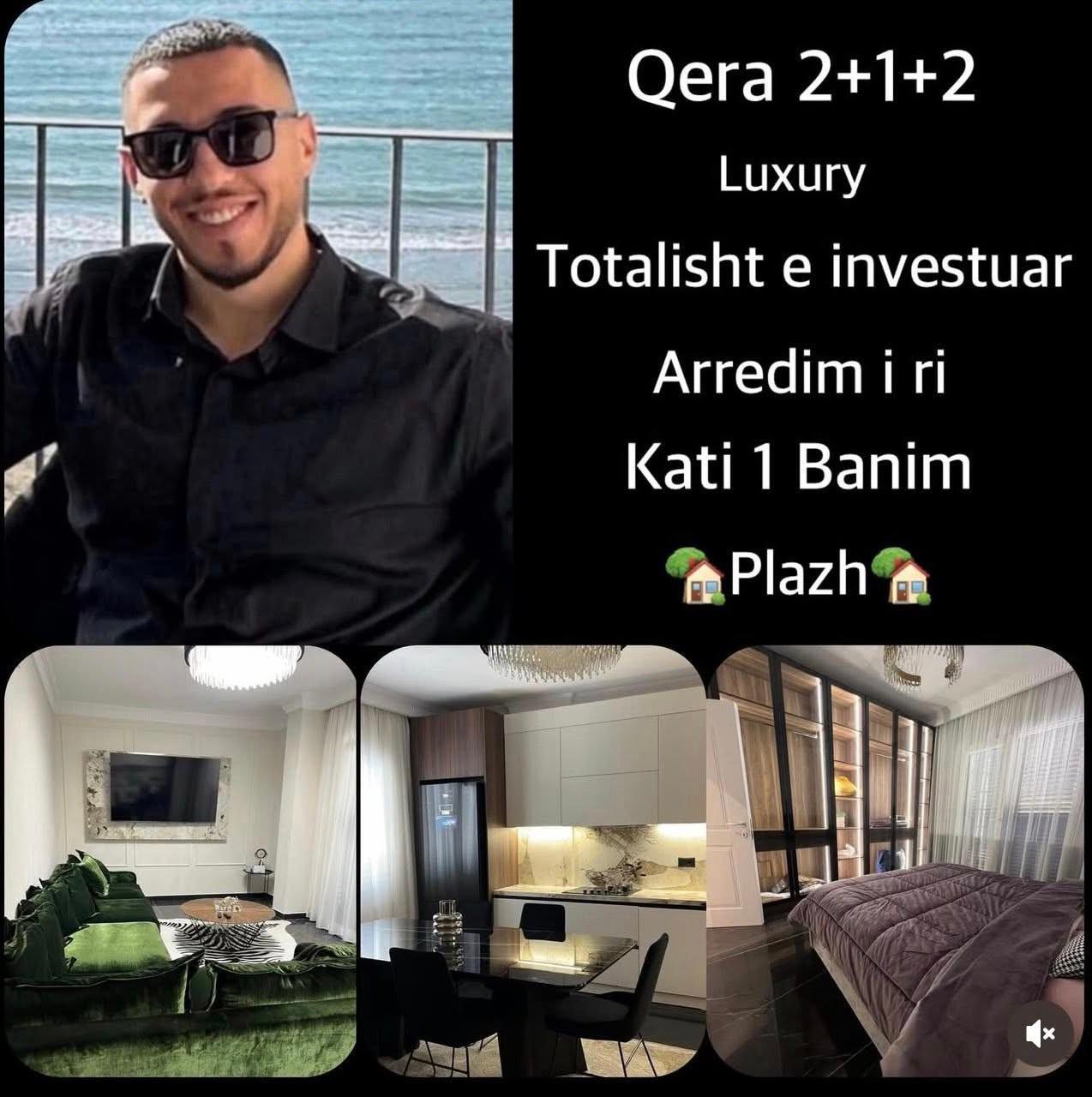 🏡 APARTAMENT ME QERA 2+1+2 me ballkon • Luxury – Durrës