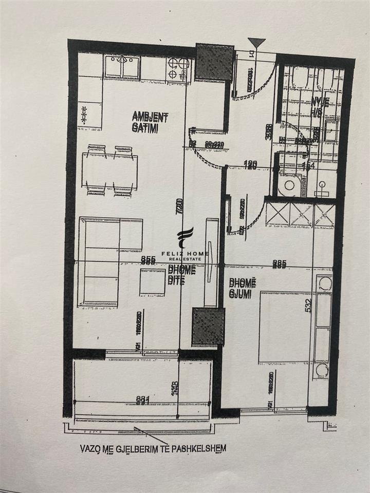 SHITET APARTAMENT 1+1 ISH FUSHA AVIACIONIT 125.000 EURO – Tiranë