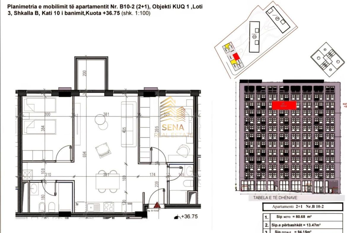 OKAZION, Apartament 2+1+Blk,Ish Profarma,Xhamllik 15.000.000 – Tiranë