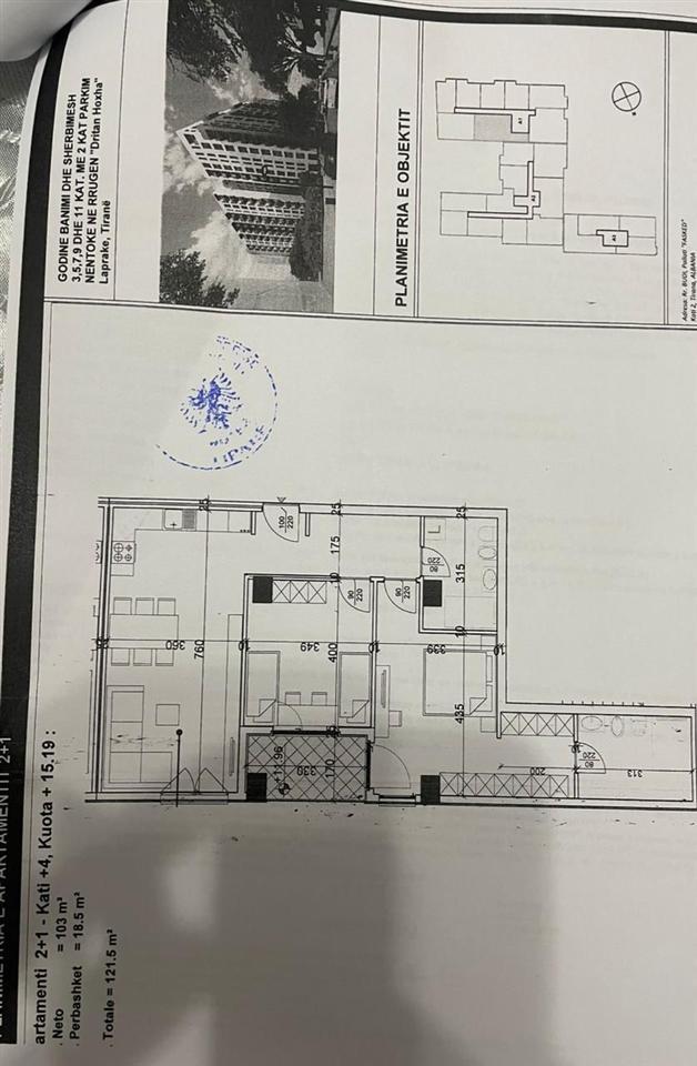 SHITET APARTAMENT 2+1 LAPRAKE 182.000 EURO – Tiranë