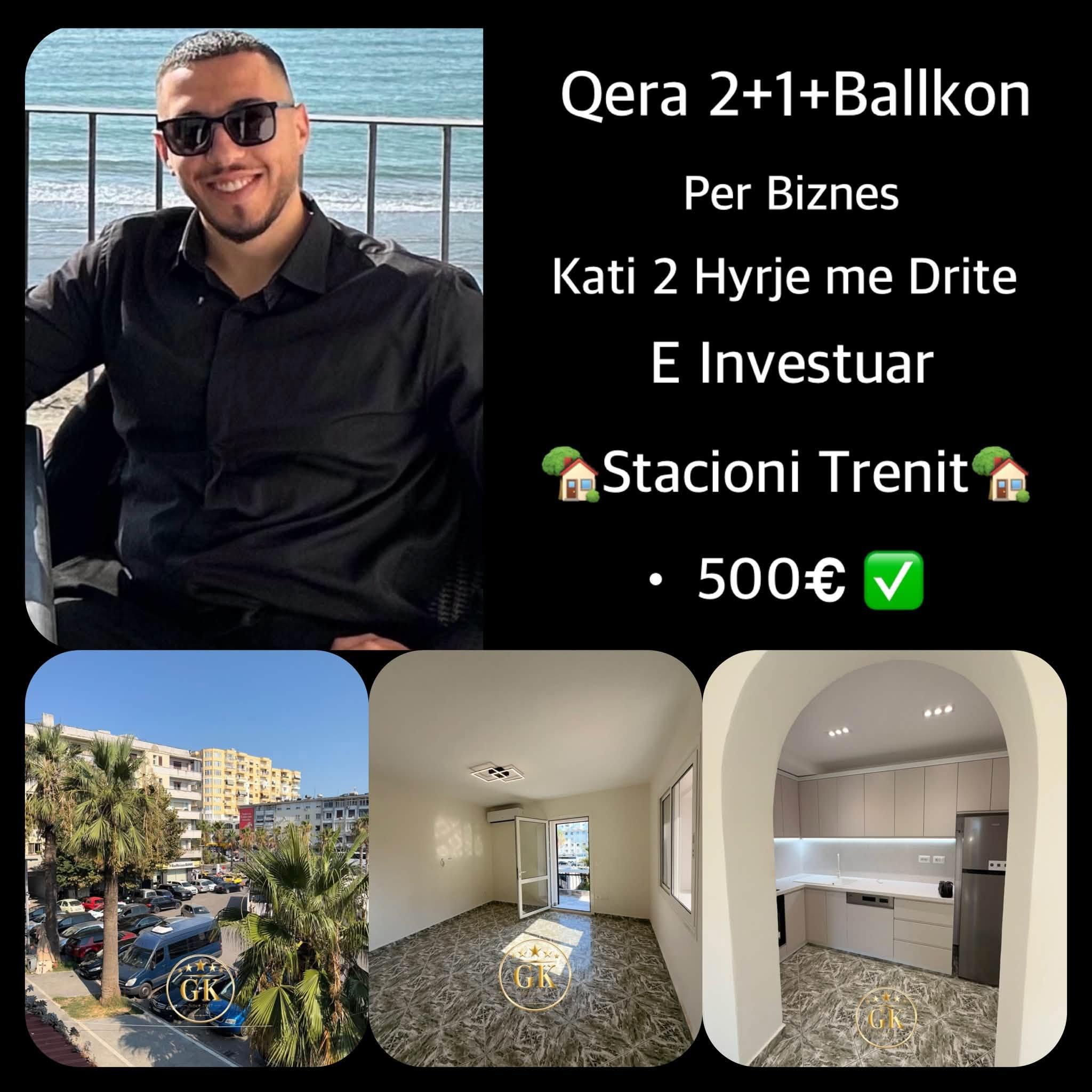 Ambient biznesi 2+1 me qera 📍Stacioni Trenit Durres * 500 – Durrës