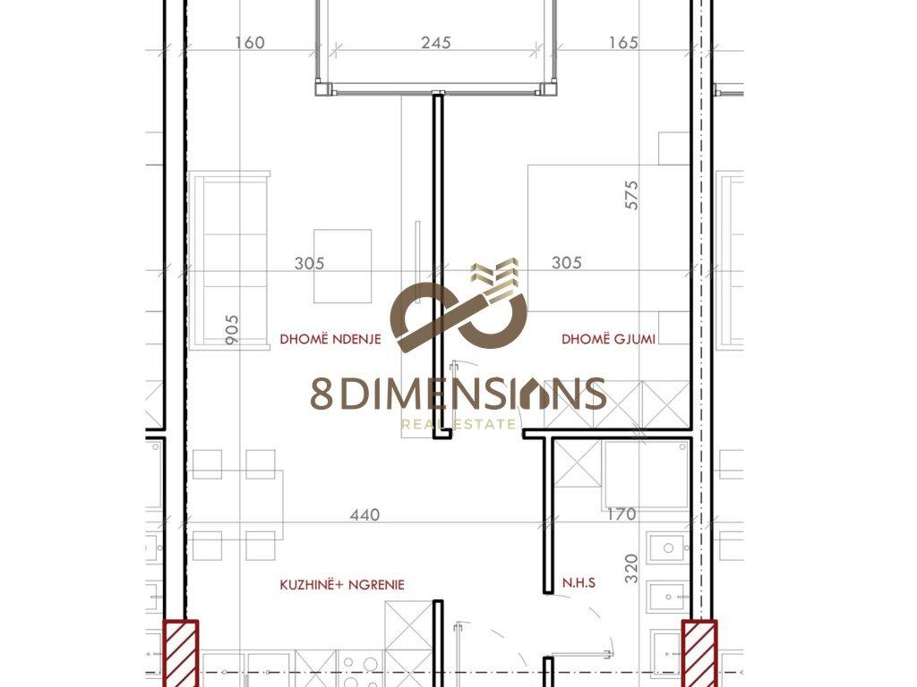 Shitet apartament 1+1 ,ne Astir,tek ‘Astir Residence 2’ – Tiranë - 1