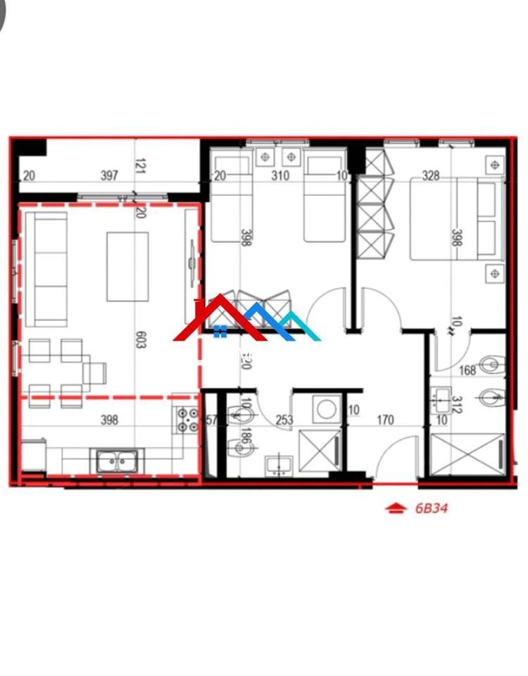 SHITET APARTAMENT 2+1+ VERANDE NE BLLOK, RRUGA BIGADA 8. – Tiranë - 1