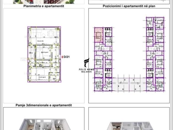 SHITET APARTAMENT 2+1 RRUGA E KAVAJES 273.000 EURO FH-59240 – Tiranë