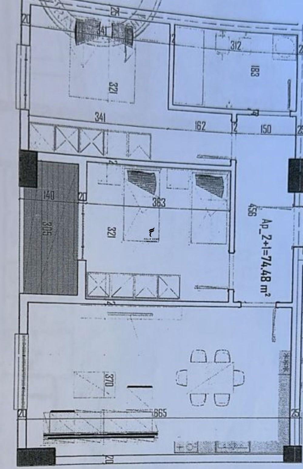 SHITET APARTAMENT 2+1 PASKUQAN 103.000 EURO FH-59032 – Tiranë