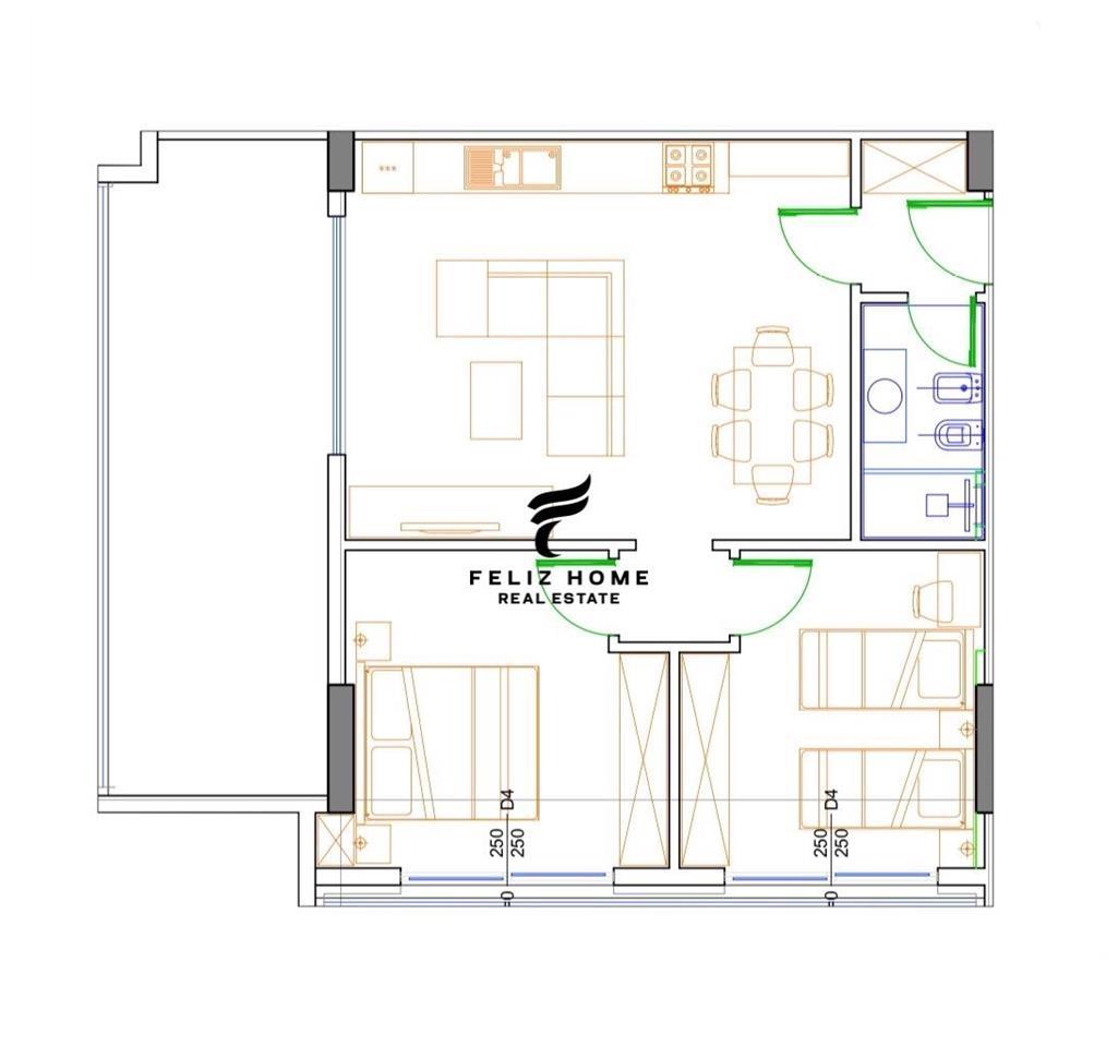 SHITET APARTAMENT,LIBURNA REZIDENCE,GOLEM,133.632 EURO. – Tiranë