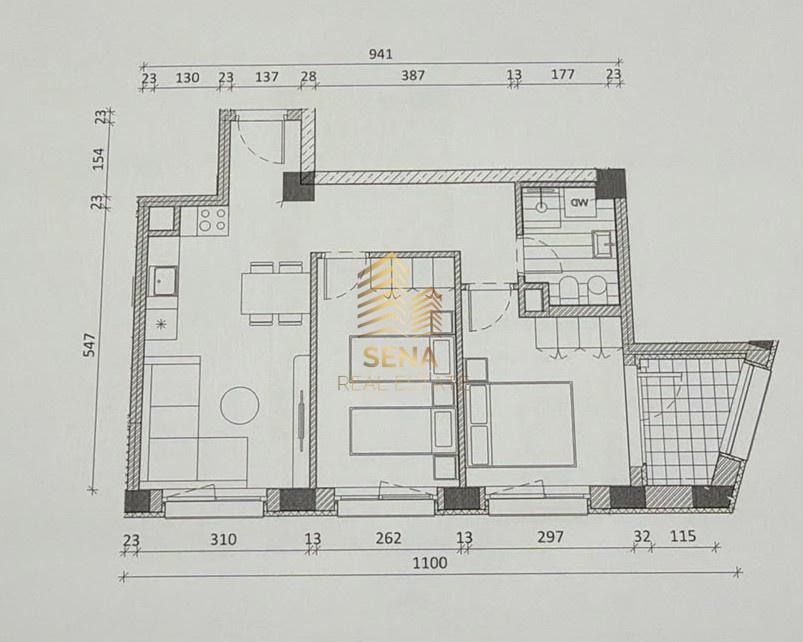 Shitet, Okazion Apartament 2+1+Blk,Rezidenca Kadiu 117.600 E – Tiranë