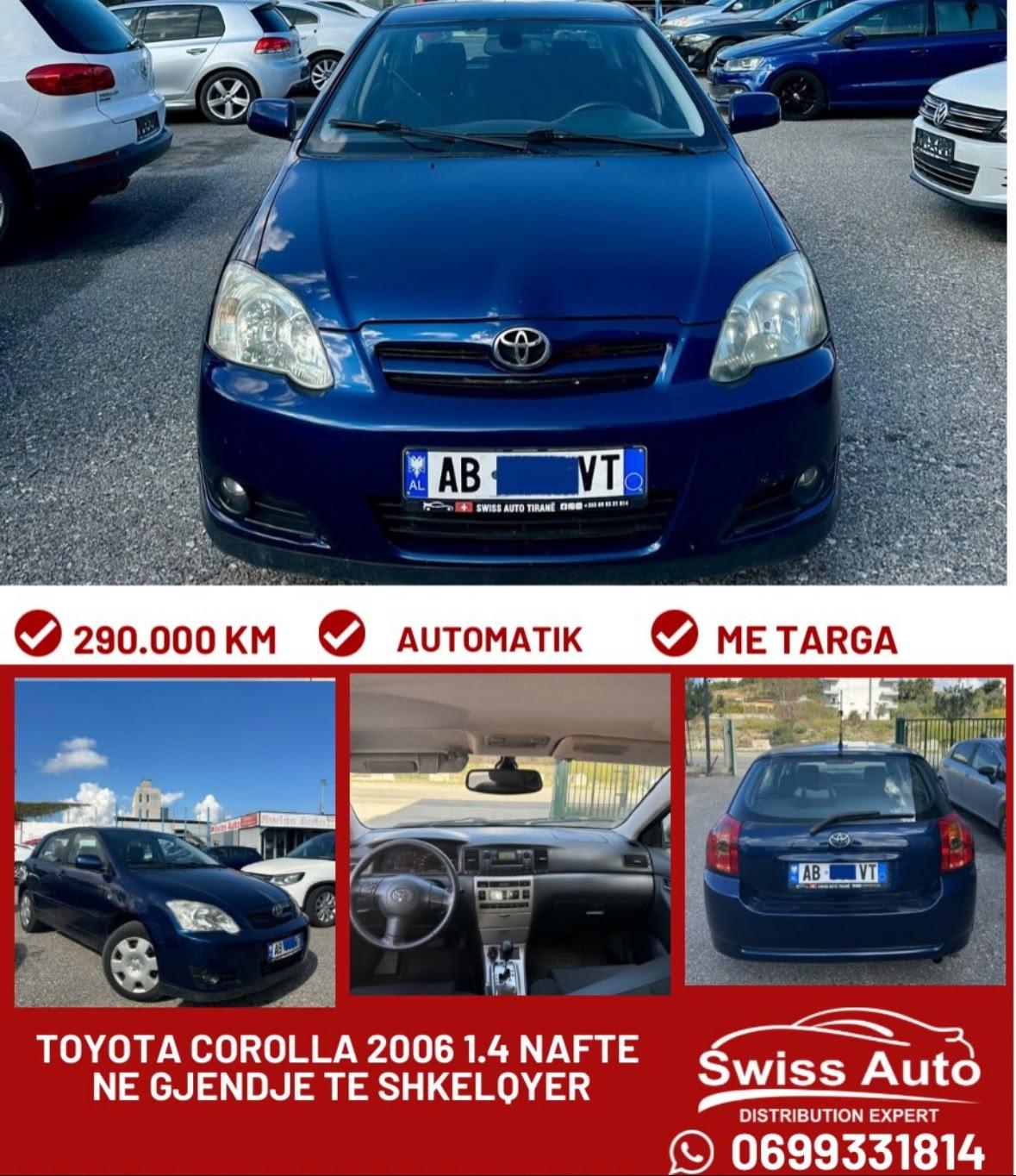 Toyota Corola 1.4 Nafte 2006 Automatike – Tiranë