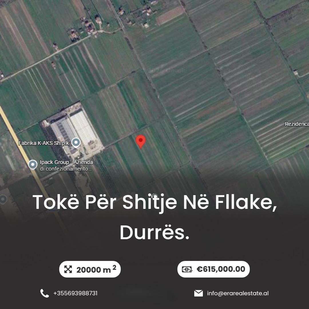 Tokë për Shitje në Fllake, Durrës. – Durrës