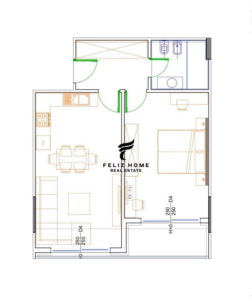 SHITET APARTAMENT 1+1 LIBURNA REZIDENCE GOLEM 86.640 – Tiranë