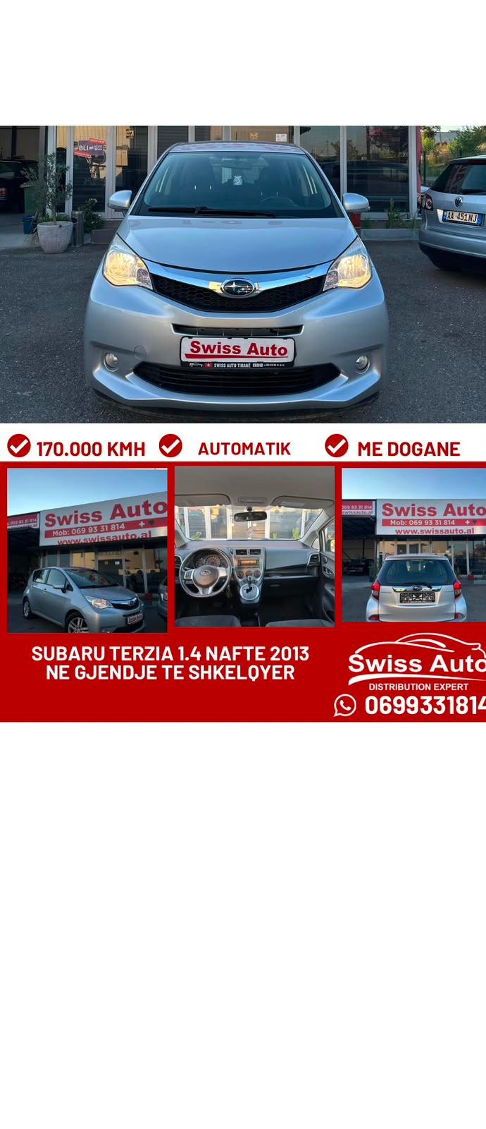 Subaru Trezia 2013 1.4 Nafte Auomatike – Tiranë