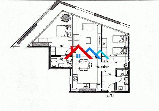 SHITET APARTAMENT 2+1+2 NE PORCELAN. – Tiranë