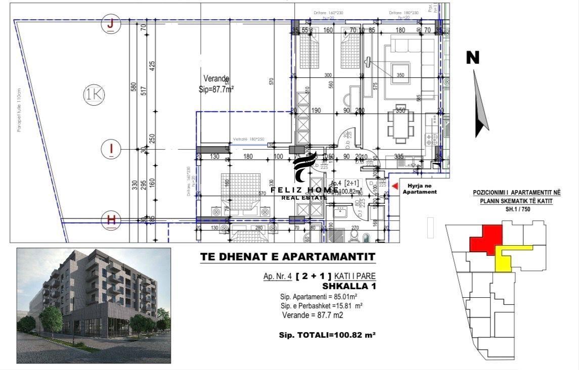 SHITET APARTAMENT 2+1 ASTIR 174.000 EURO – Tiranë