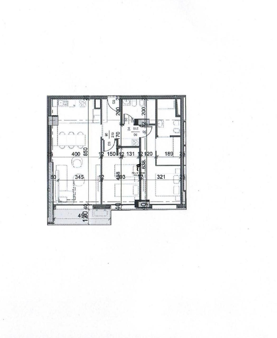 SHITET APARTAMENT 2+1+2 LIQENI I THATE 360.600 EURO FH-64144 – Tiranë - 1