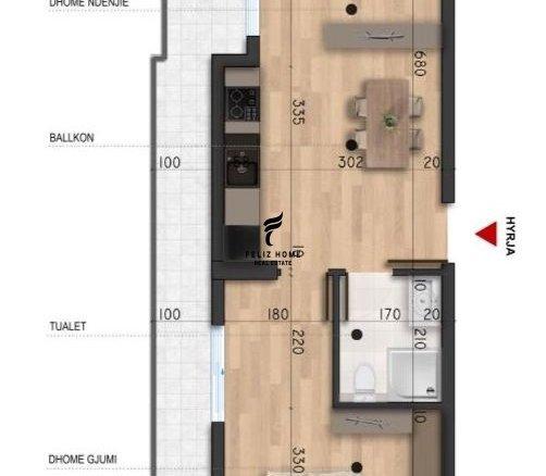 SHITET APARTAMENT 1+1 MALI ROBIT DURRES 83.000 EURO FH-66150 – Durrës - 1