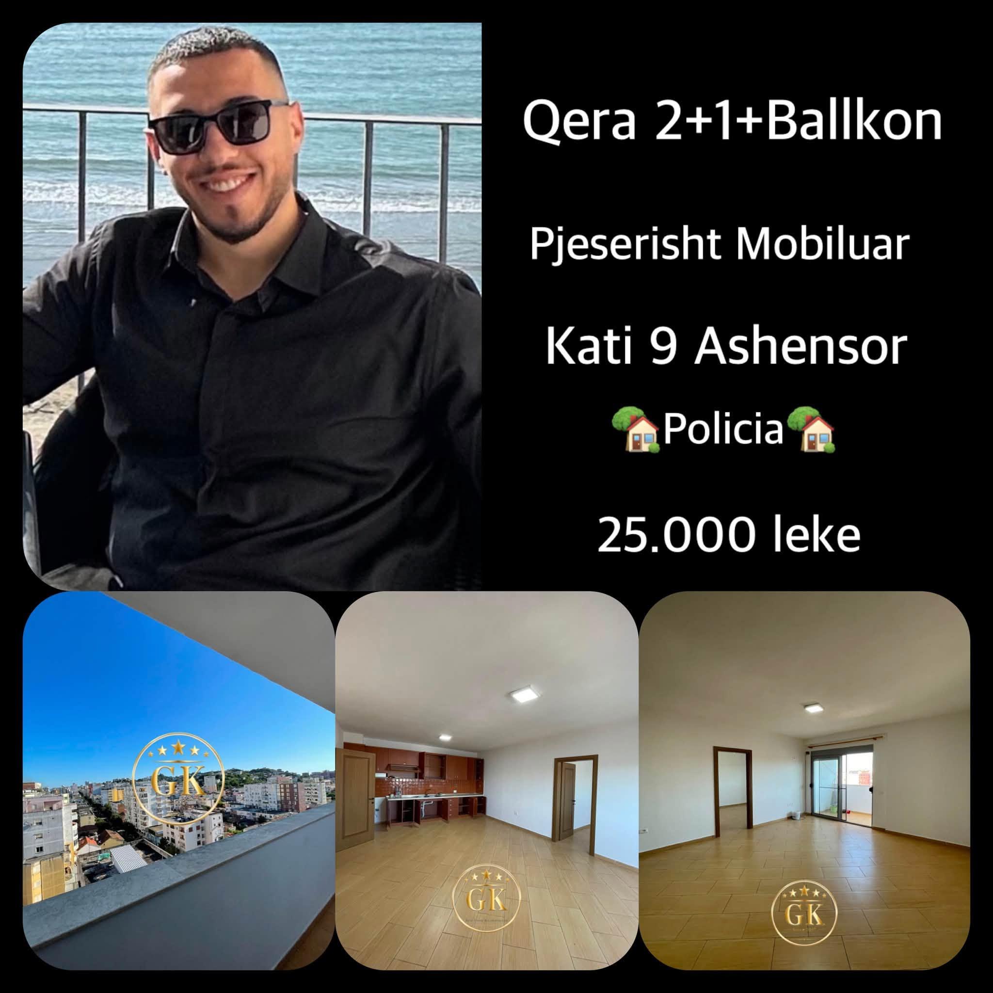 Qera 2+1 me ballkon te bollshem 📍Policia • 25.000 leke net – Durrës