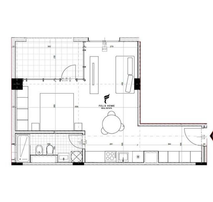 SHITET APARTAMENT 1+1 ASTIR 9.000.000 LEKE FH-73603 – Tiranë