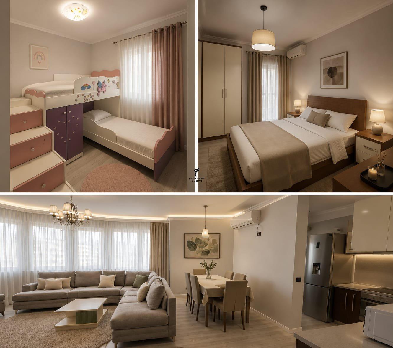 APARTAMENT ME QERA 3+1 RRUGA E KAVAJES 1.200 EURO FH-85141 – Tiranë - 1