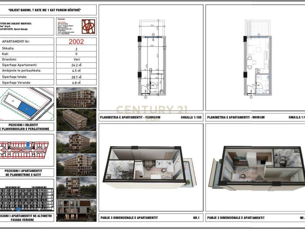 Shitet garsoniere në Qerret – Pagesë me Këste ! 45,000 € – Durrës