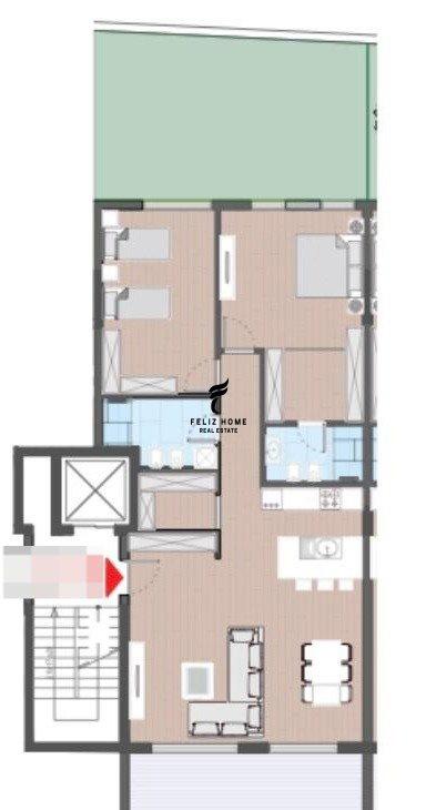 SHITET APARTAMENT 2+1 FARKE 345.000 EURO FH-75860 – Tiranë