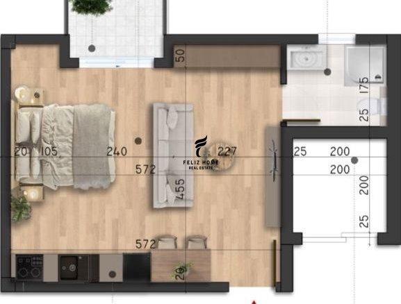 SHITET GARSONIERE 44 M2 MALI ROBIT DURRES 52.800 EURO FH-661 – Durrës - 1
