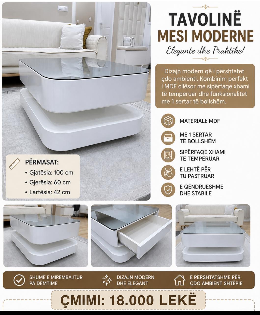 OKAZION Tavoline mesi – Tiranë