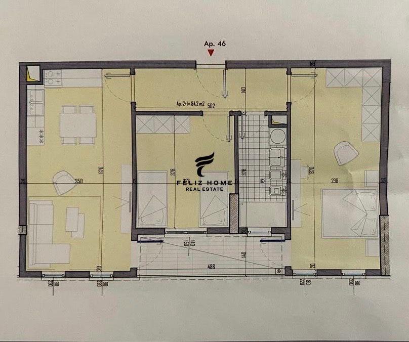 SHITET APARTAMENT 2+1 UNIVERS CITY 116.000 EURO – Tiranë