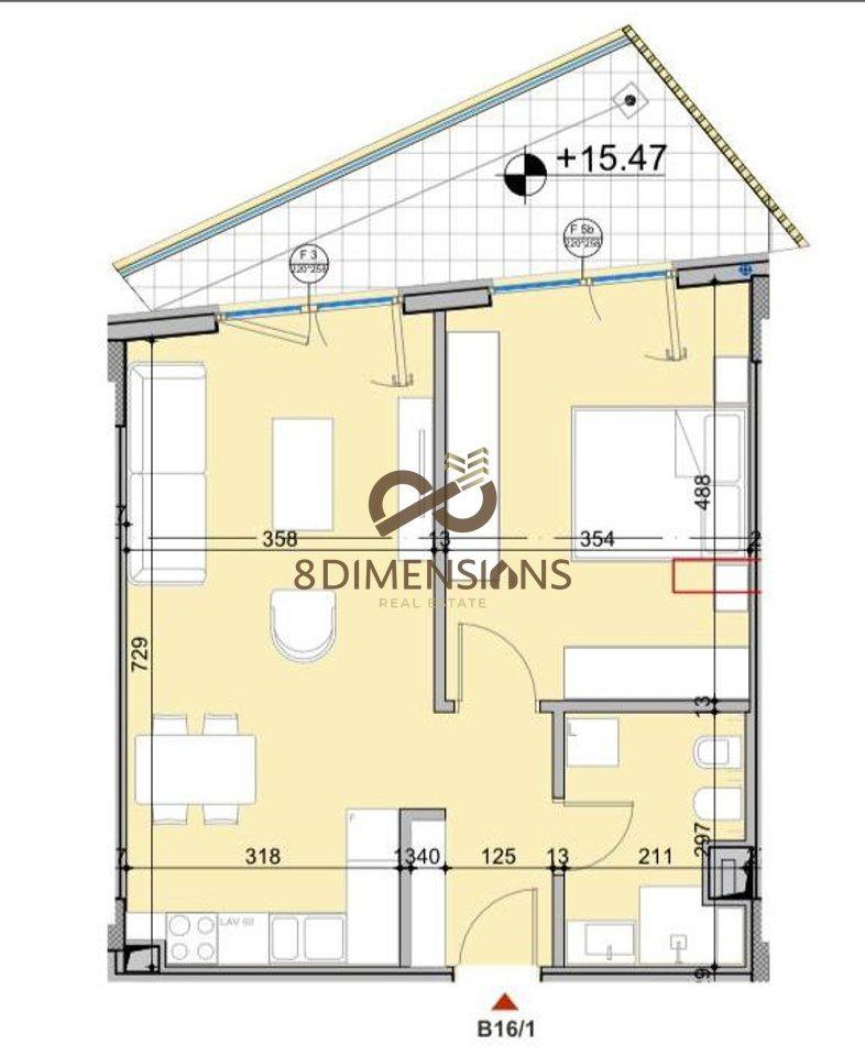 Apartament 1+1 per shitje - Liqeni i Thate (D829A-2) – Tiranë