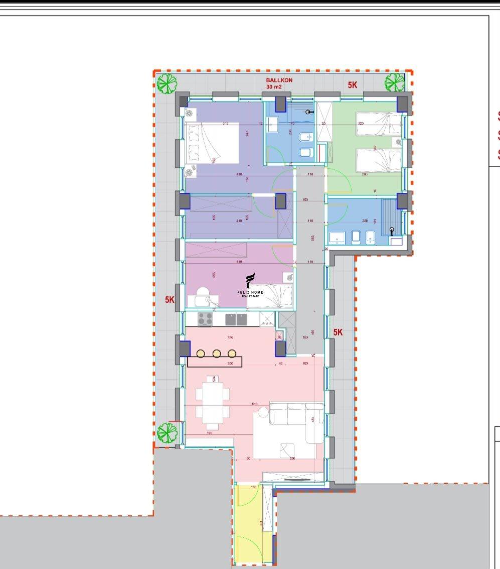 SHITET APRTAMENT 3+1 BLLOK 684.920 EURO FH-78089 – Tiranë