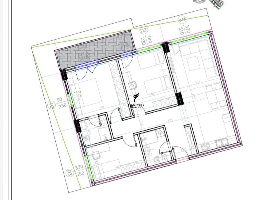 SHITET APARTAMENT 3+1+2 KODRA E DIELLIT2 222.200 EURO FH-791 – Tiranë