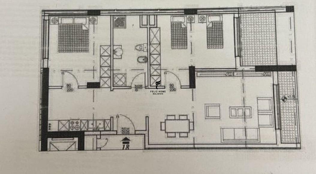SHITET APARTAMENT 2+1 KOPSHTI BOTANIK 220.000 EURO FH-76725 – Tiranë