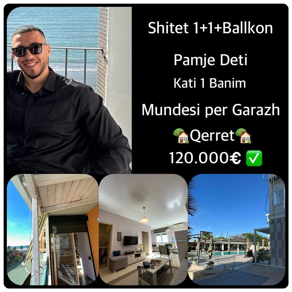 🏡 SHITET APARTAMENT 1+1+ Ballkon 🌊SEA VIEW 📍 Qerret – Durrës