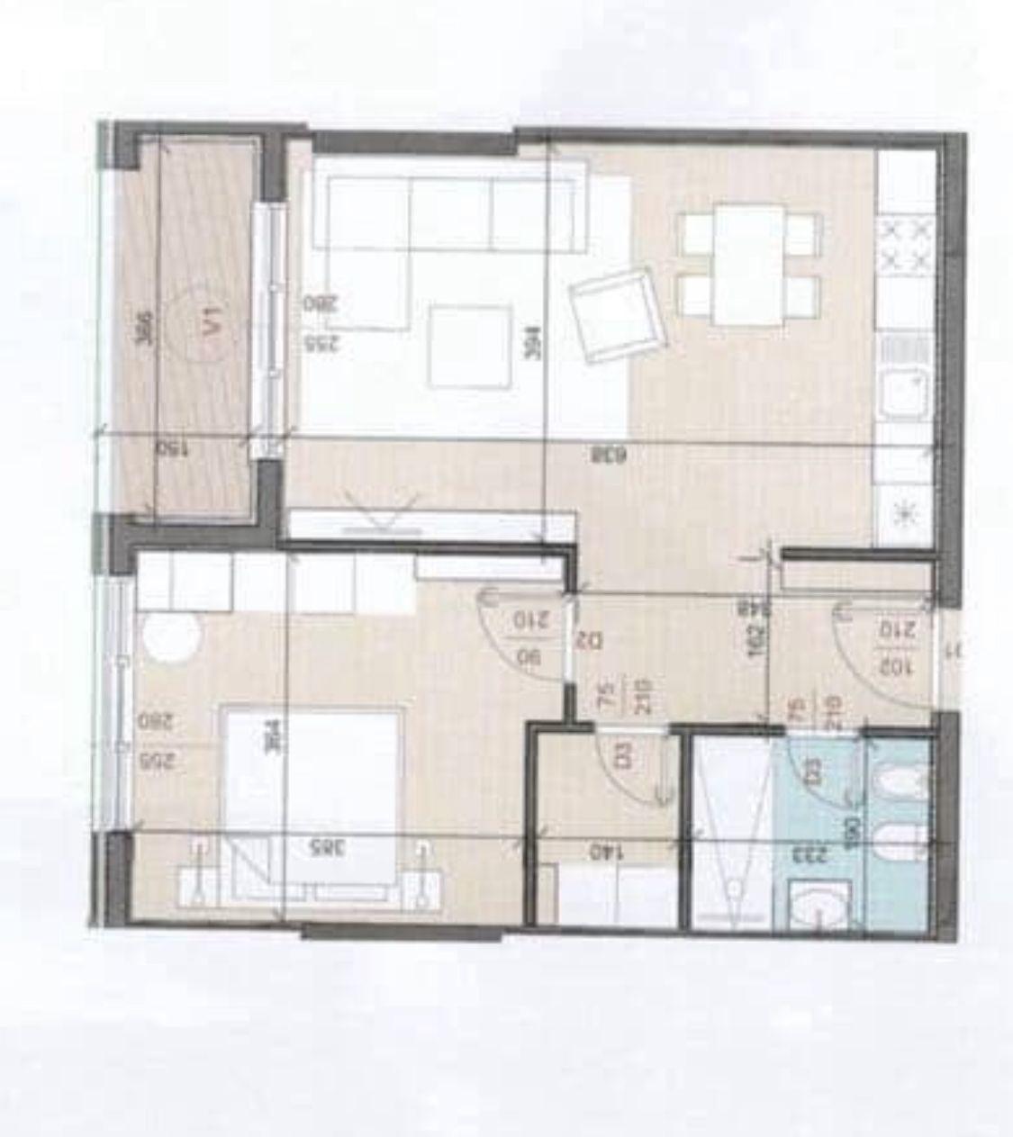 SHITET APARTAMENT 1+1 TREGU ELEKTRIK 141.000 EURO – Tiranë - 1