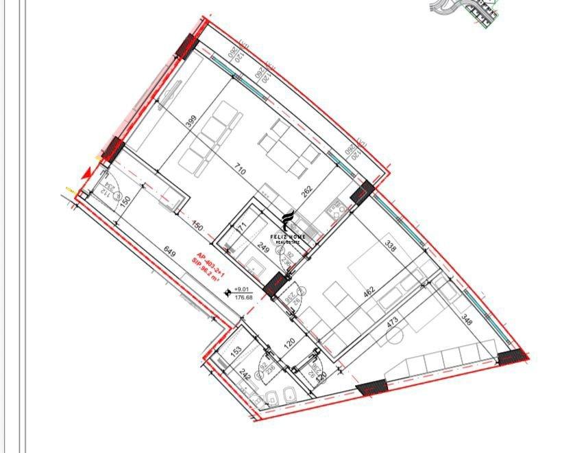 SHITET APARTAMENT 2+1+2 KODRA E DIELLIT 2 194.600 EURO FH-79 – Tiranë