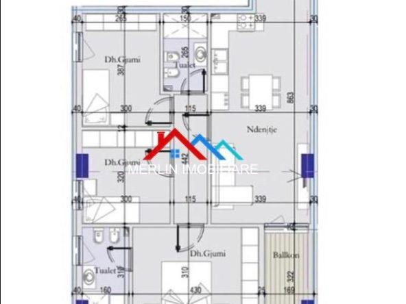 SHITET APARTAMENT 3+1+2 AFER RRUGES SE ELBASANIT. – Tiranë - 1
